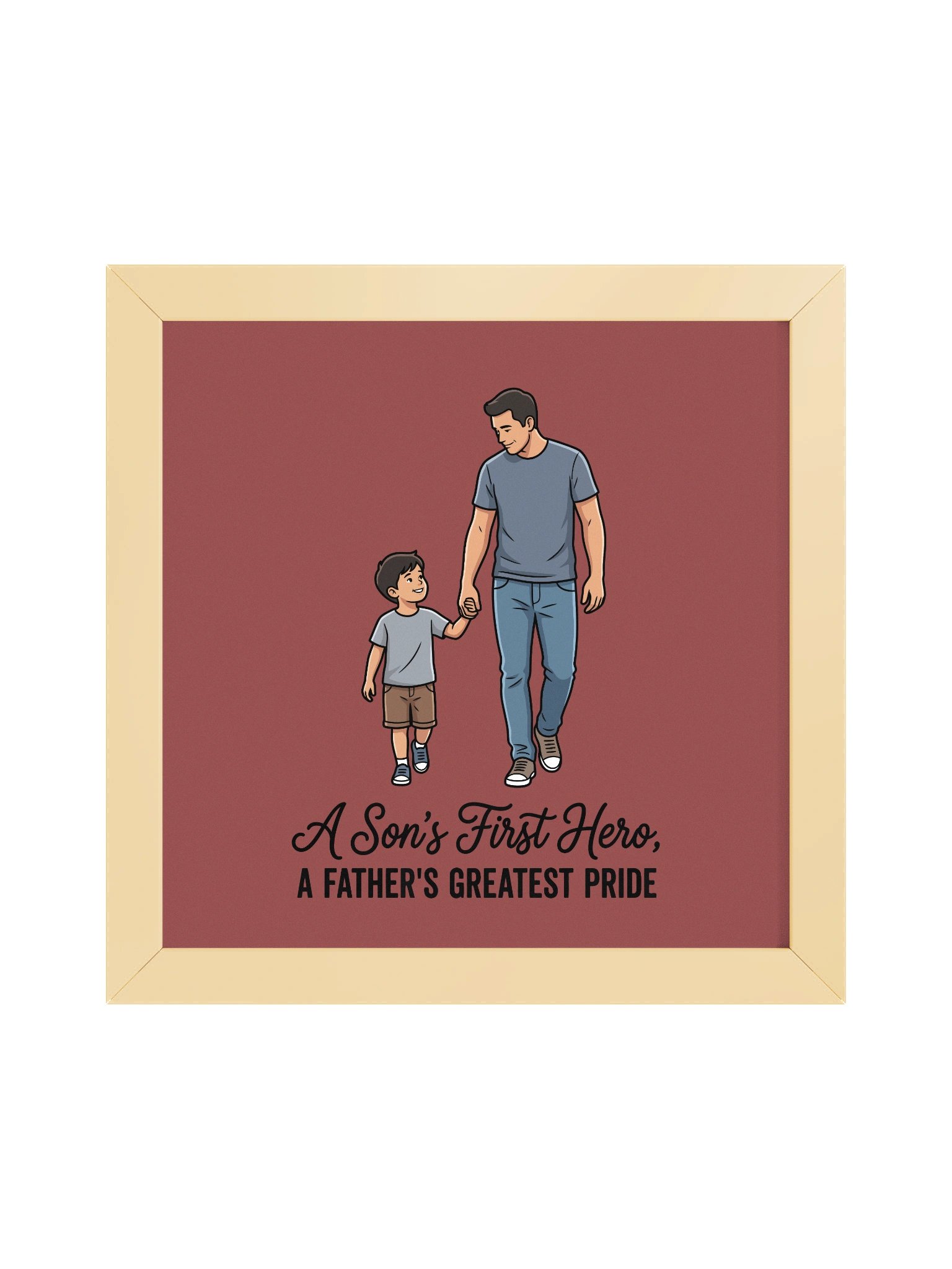 A Son’s First Hero Framed Poster product image (1)