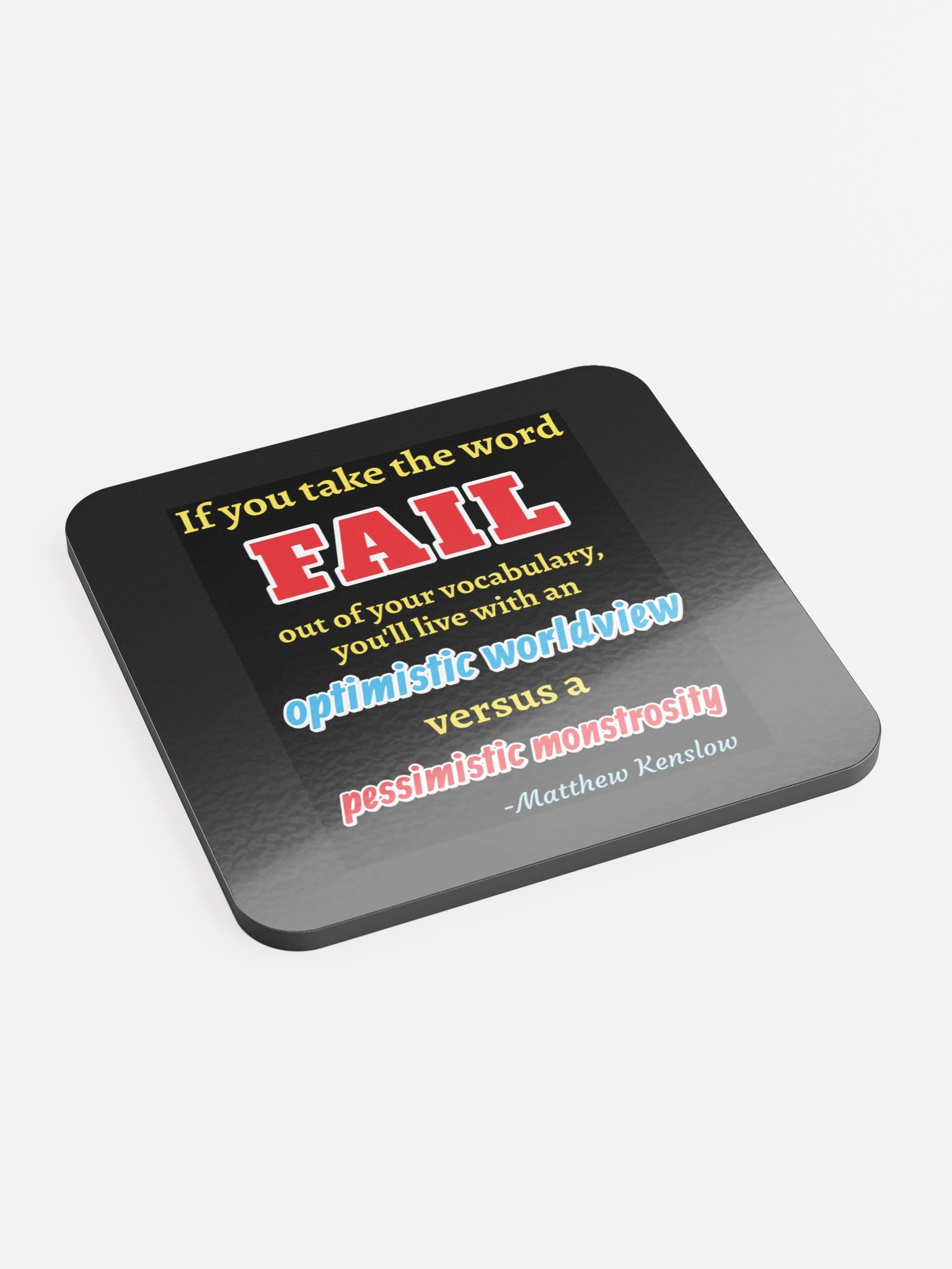 Glossed Cork Coaster [Quote 5] product image (2)