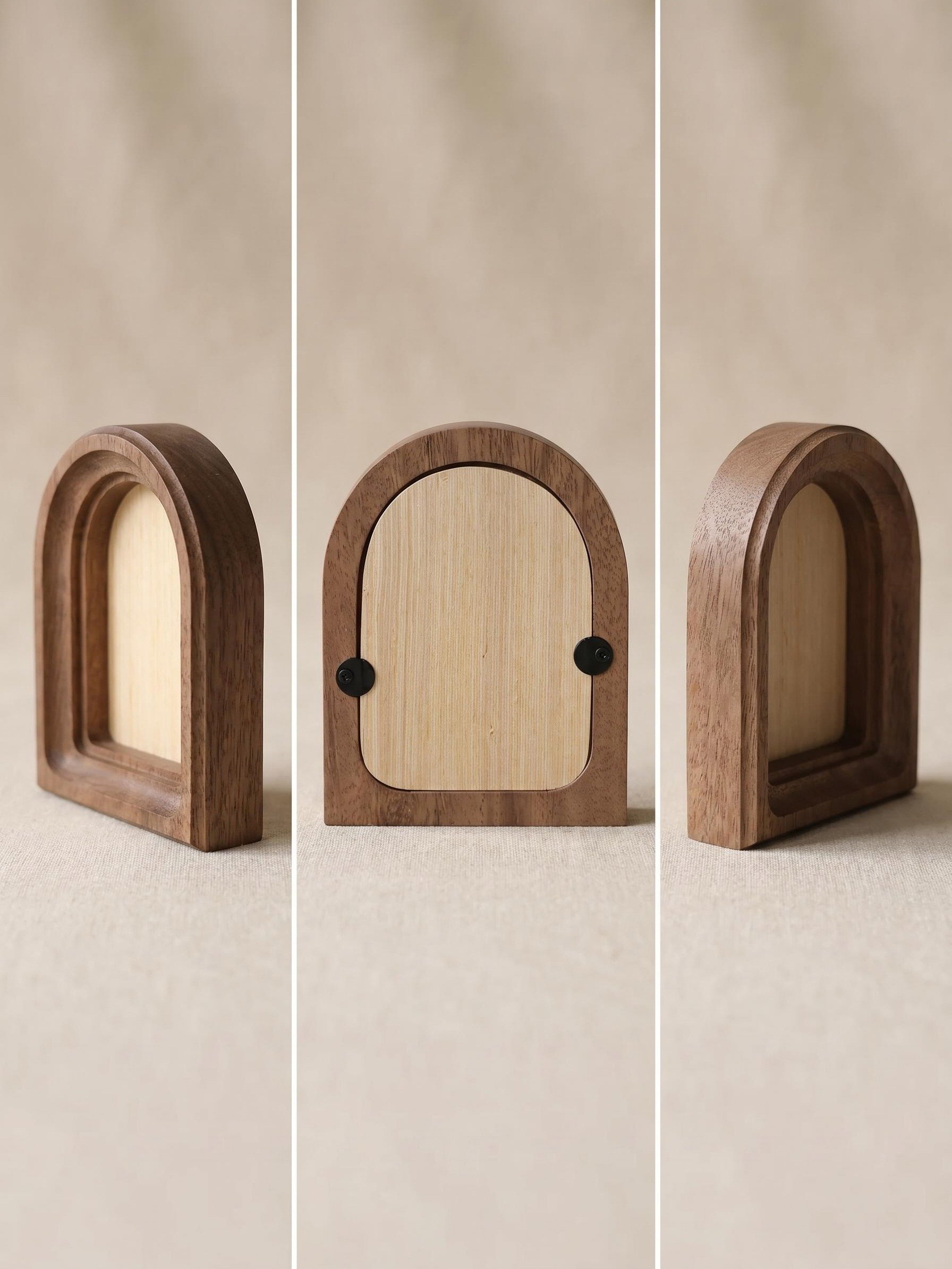 Handcrafted Walnut Wood Arch Picture Frame product image (6)
