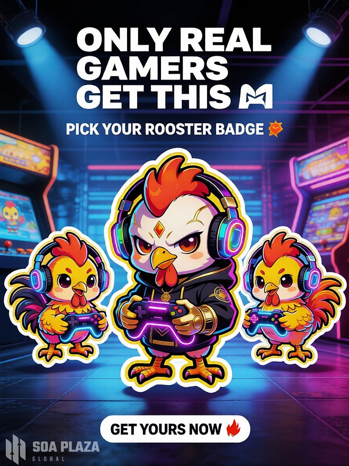 1 badge, 6 styles — rooster gamer pack 🎮🔥 product image (2)