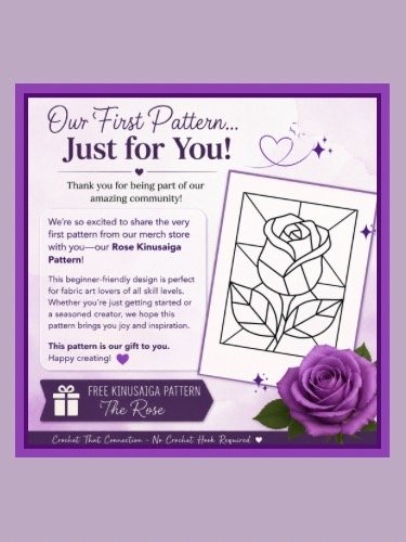 🌹 The Rose – Free Kinusaiga Pattern product image (1)