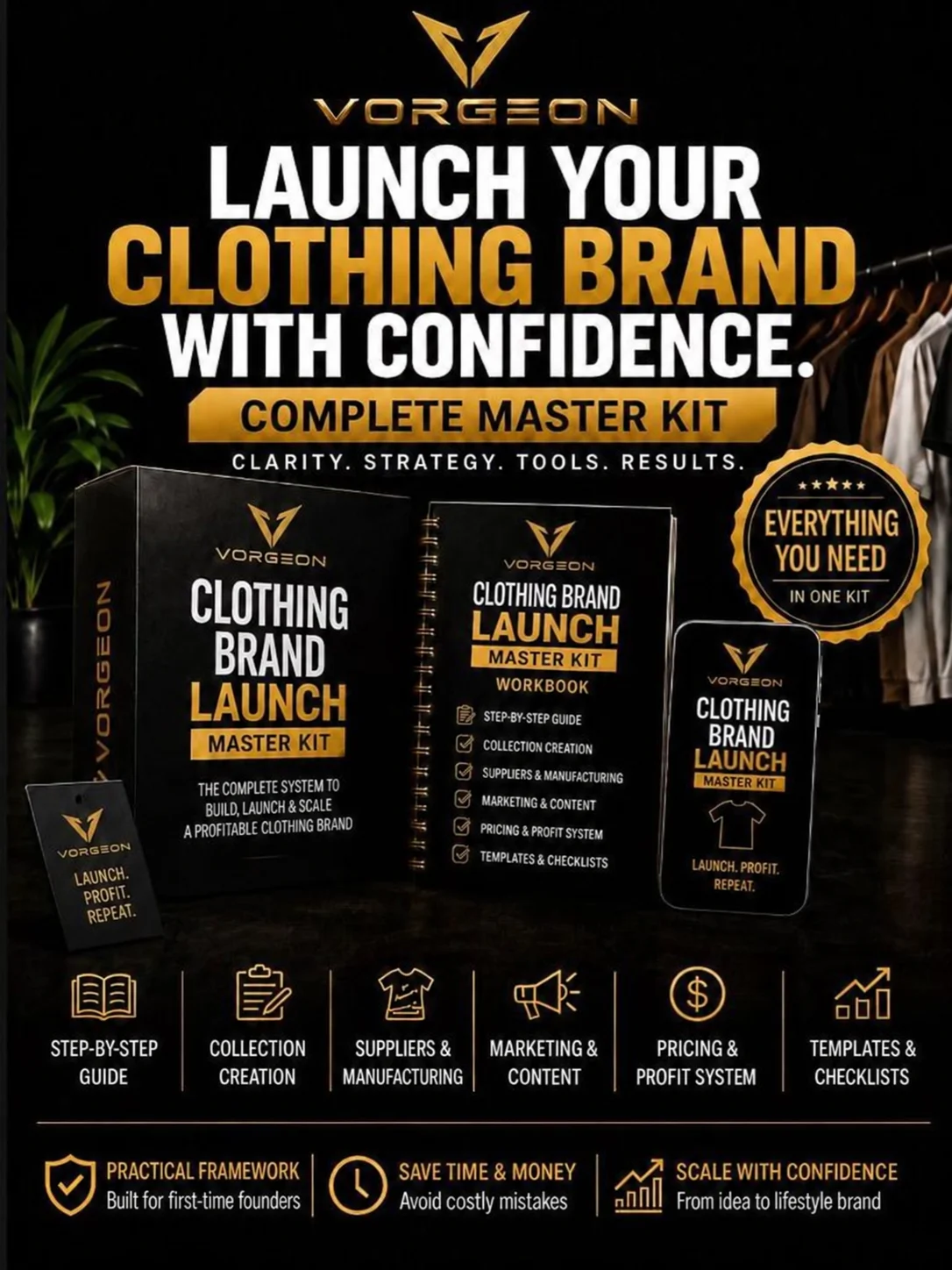 VORGEON Clothing Brand Launch Master Kit product image (1)