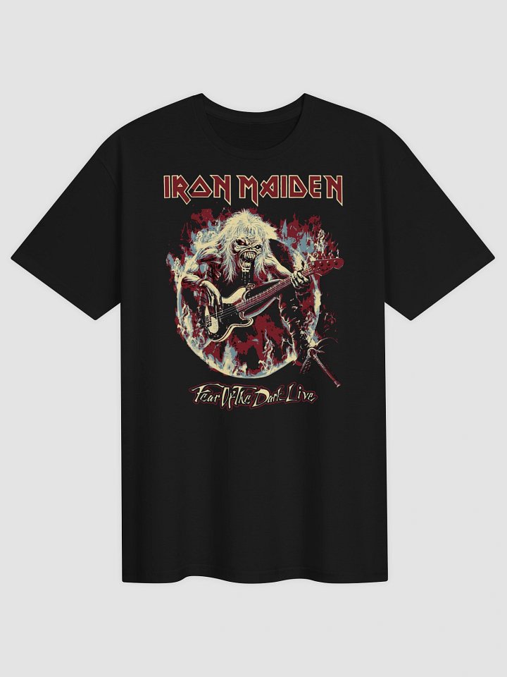 Iron Maiden Fear of the Dark Live T-Shirt | Eddie Guitar Fire | 1992 Donington Tour Collector Tee product image (2)