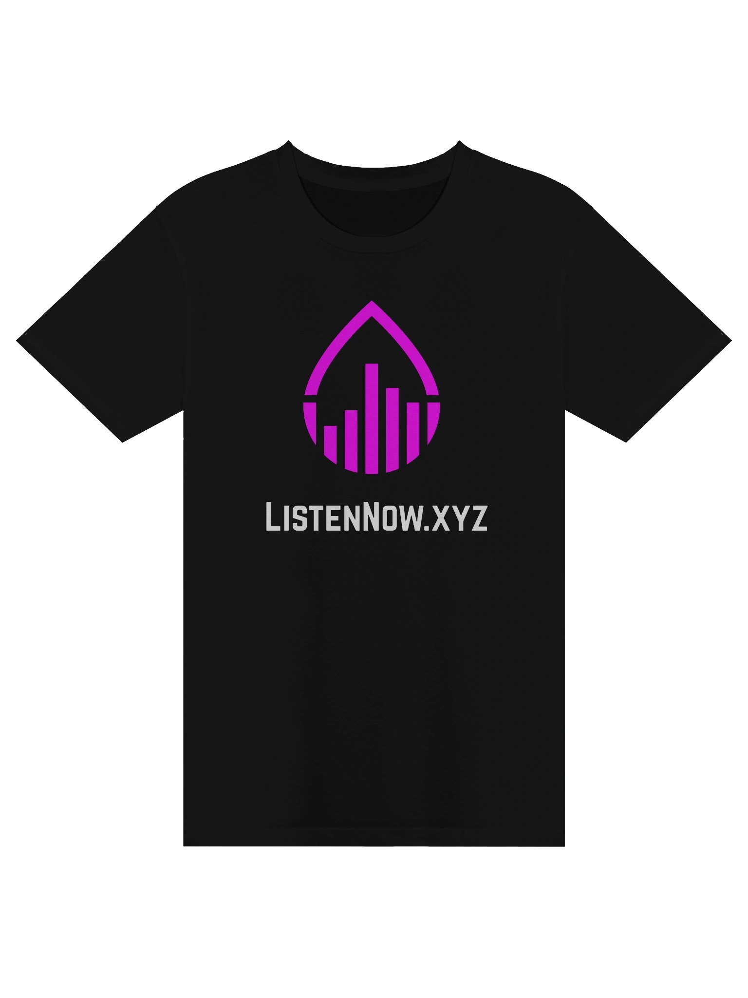 ListenNow.xyz Center Logo T-shirt product image (1)