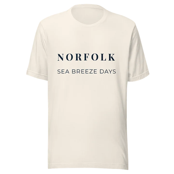Norfolk Sea Breeze Days T-Shirt | Minimalist Norfolk Coastal Lifestyle Clothing product image (1)