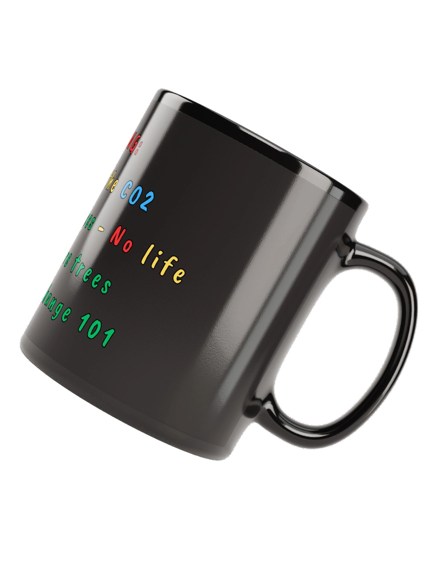 Trees Breathe CO2 - Black Mug product image (11)