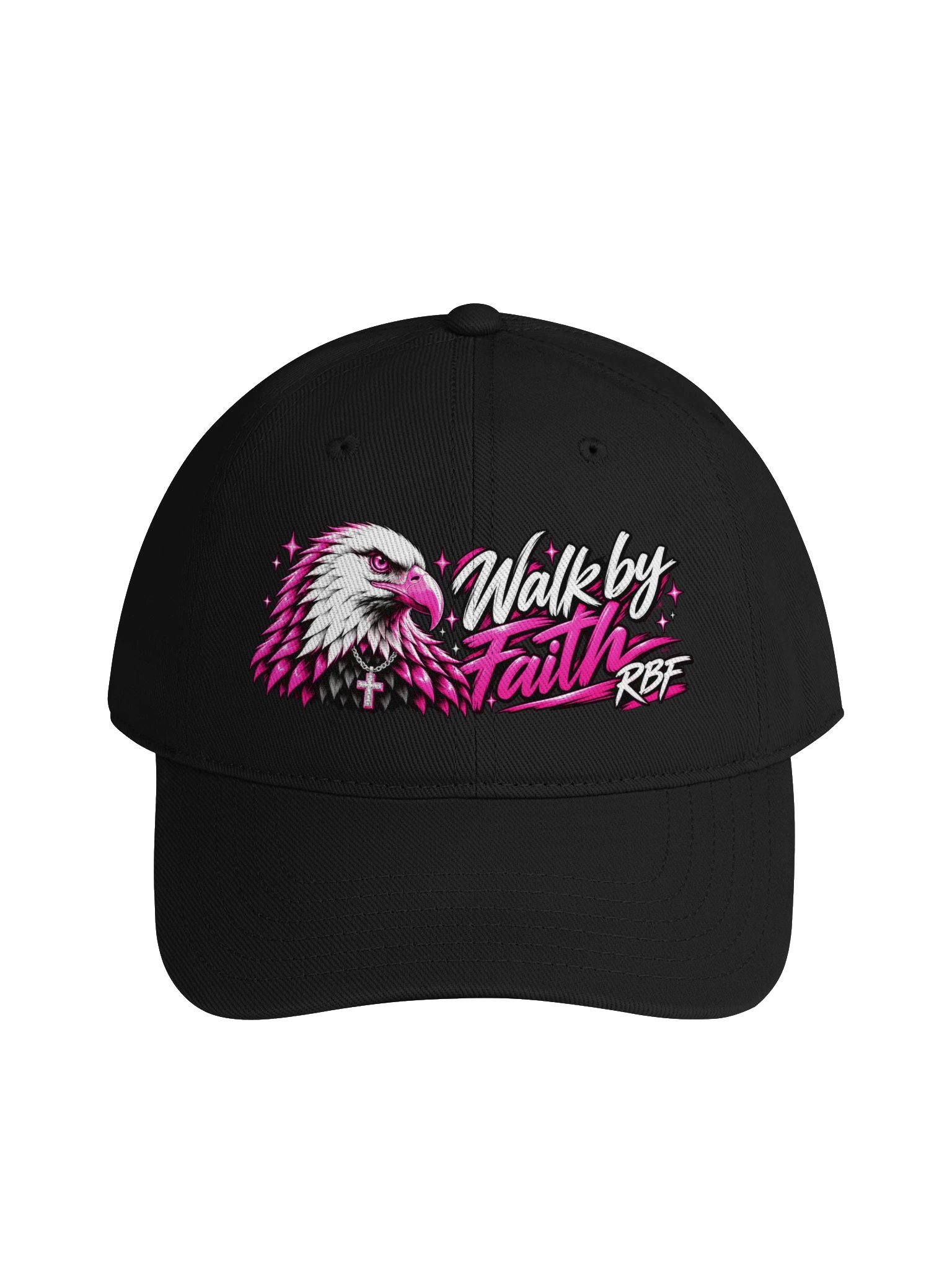 Walk by Faith Pink Eagle RBF Printed Cap product image (1)