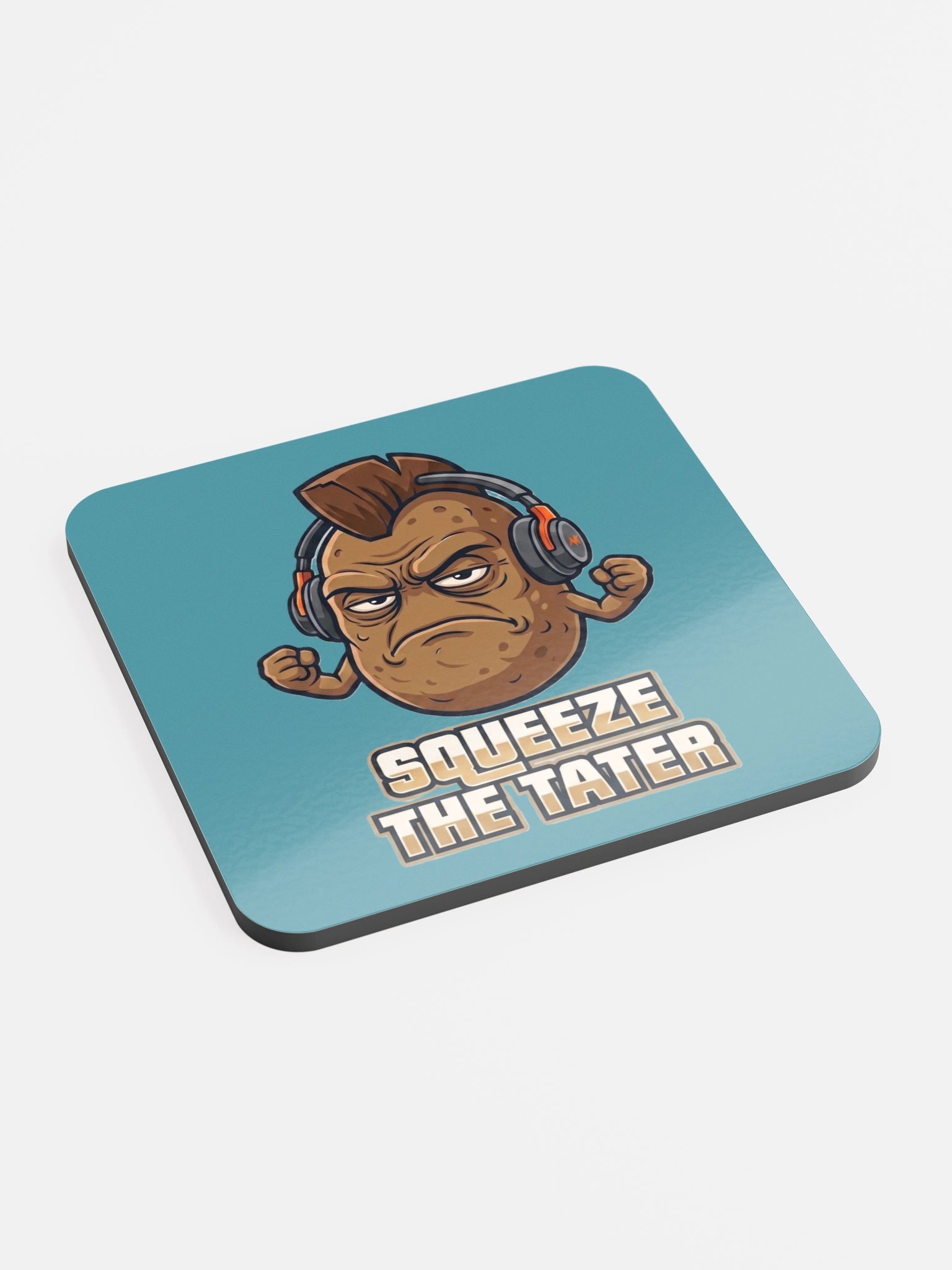 Squeeze the Tater Grumpy Potato Coaster product image (2)