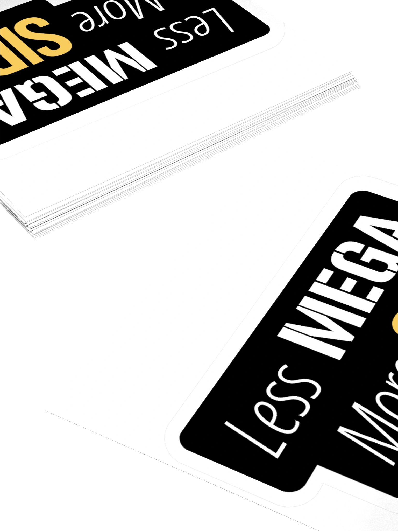 Less Mega... More Side Sticker product image (4)