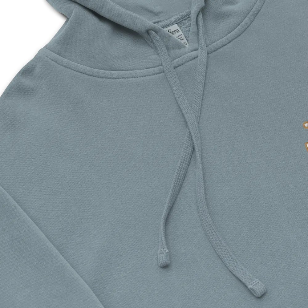 *not* mentally linear (L.C. brown bubble design 2) embroidered pigment hoodie product image (8)