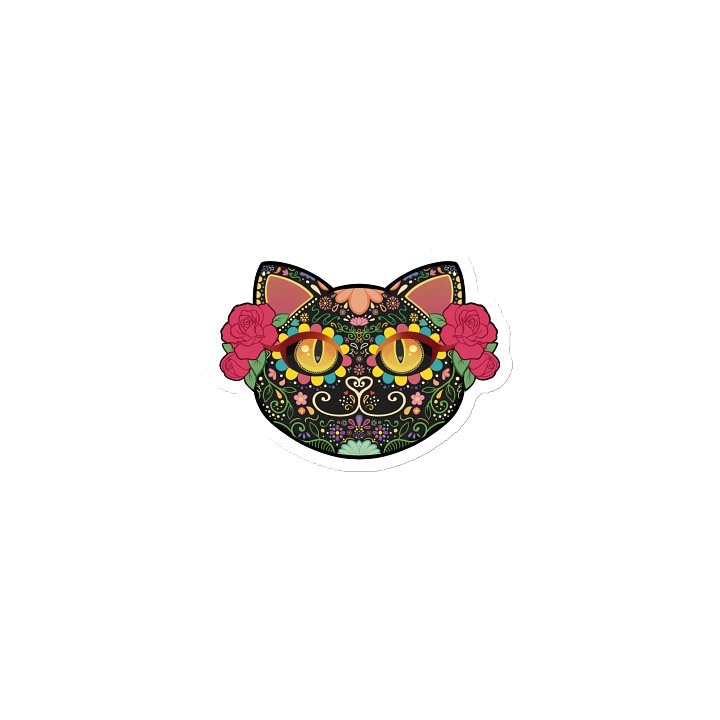 Sugar Skull Cat Magnet product image (1)