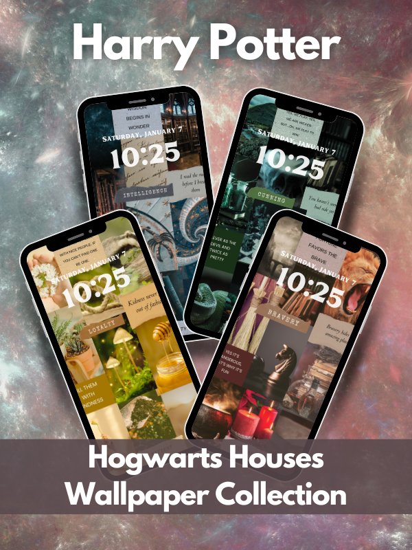 Magical Houses Aesthethic Collage Phone Wallpaper Bundle 4K Quality Bundle for Android and IOS product image (1)