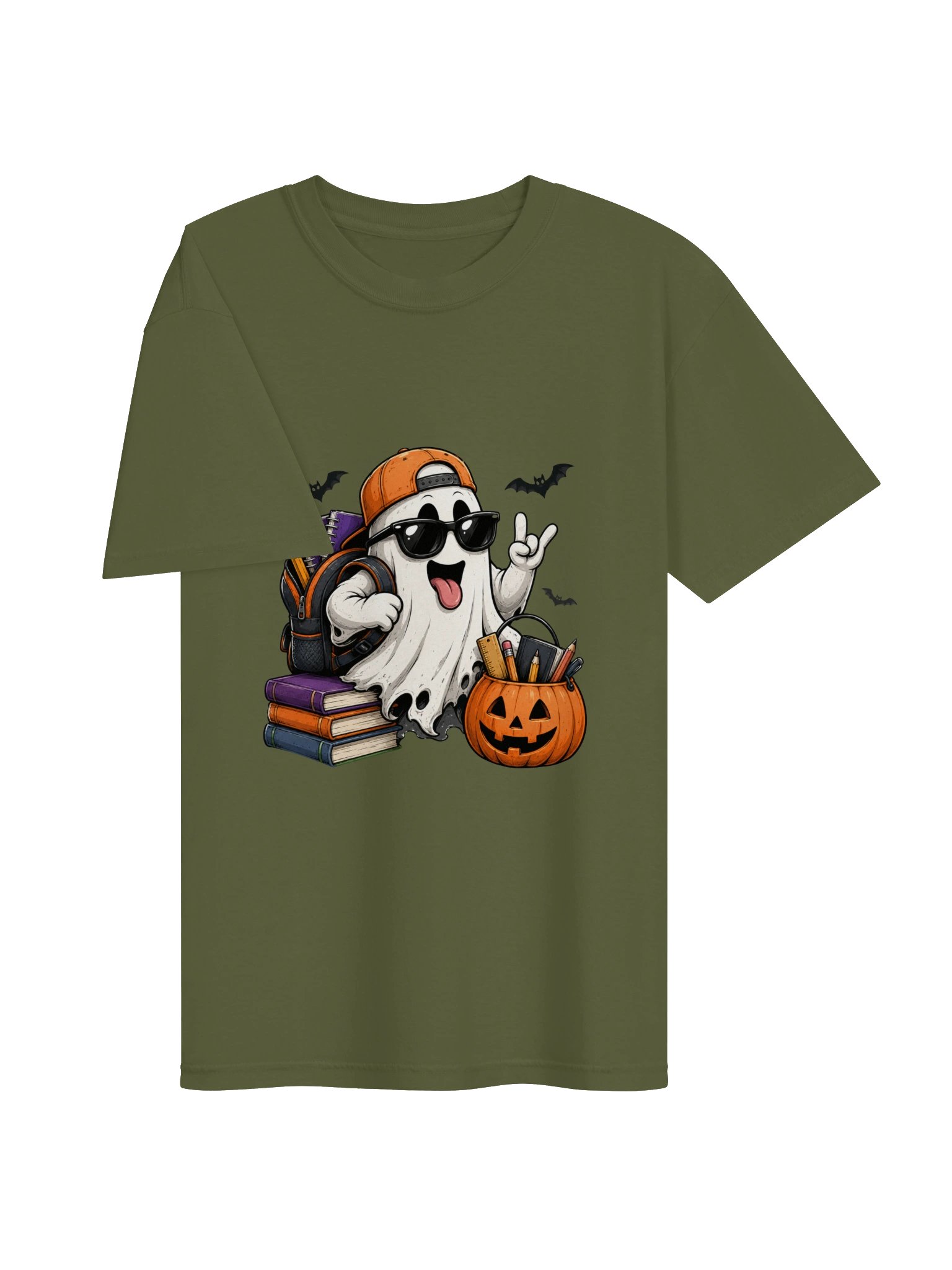 Halloween Back to School Ghost T-Shirt | Comfort Colors 1717 product image (2)