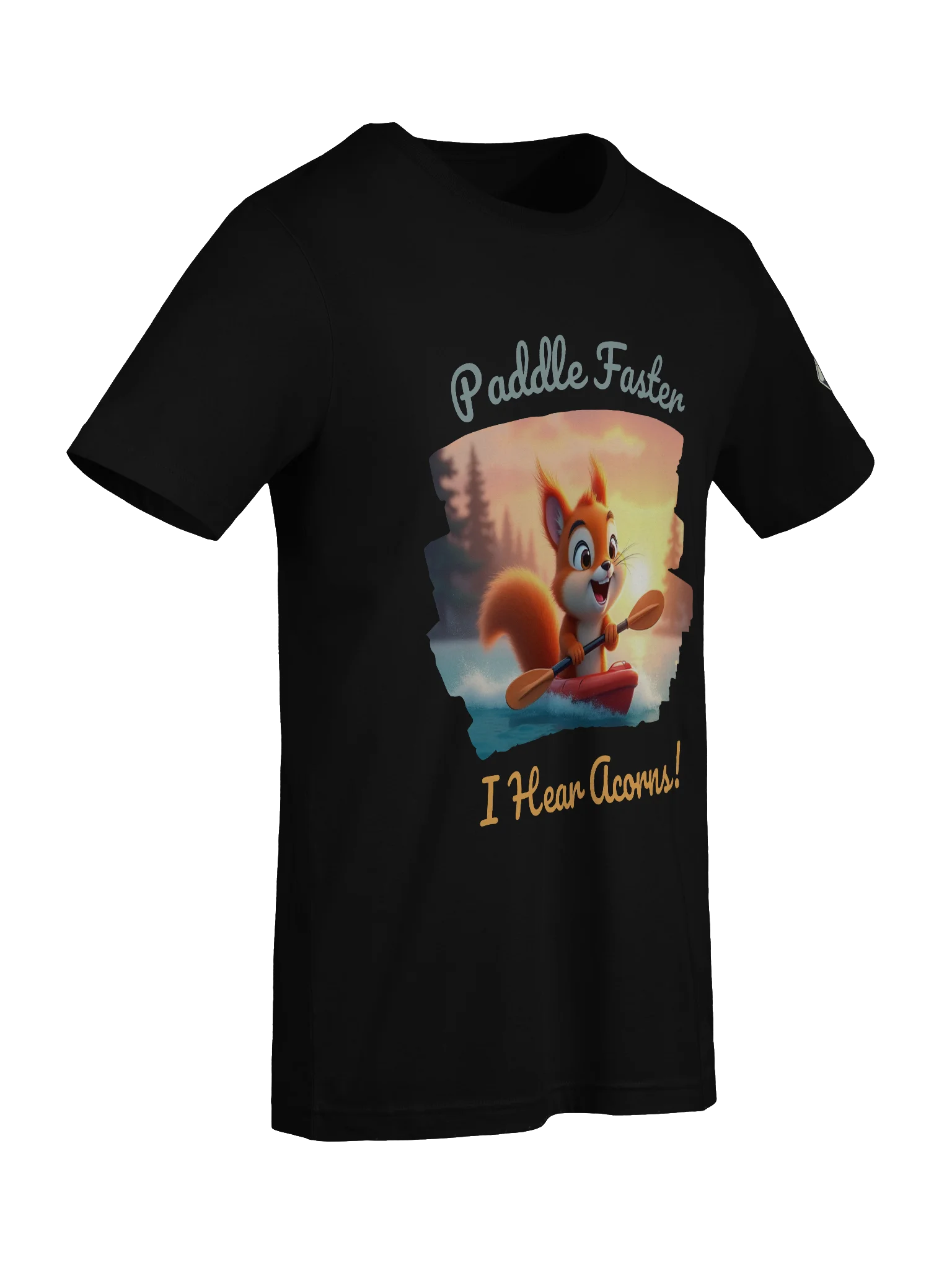 Paddle Faster, I Hear Acorns – Funny Kayaking Red Squirrel Outdoor T-Shirt product image (9)