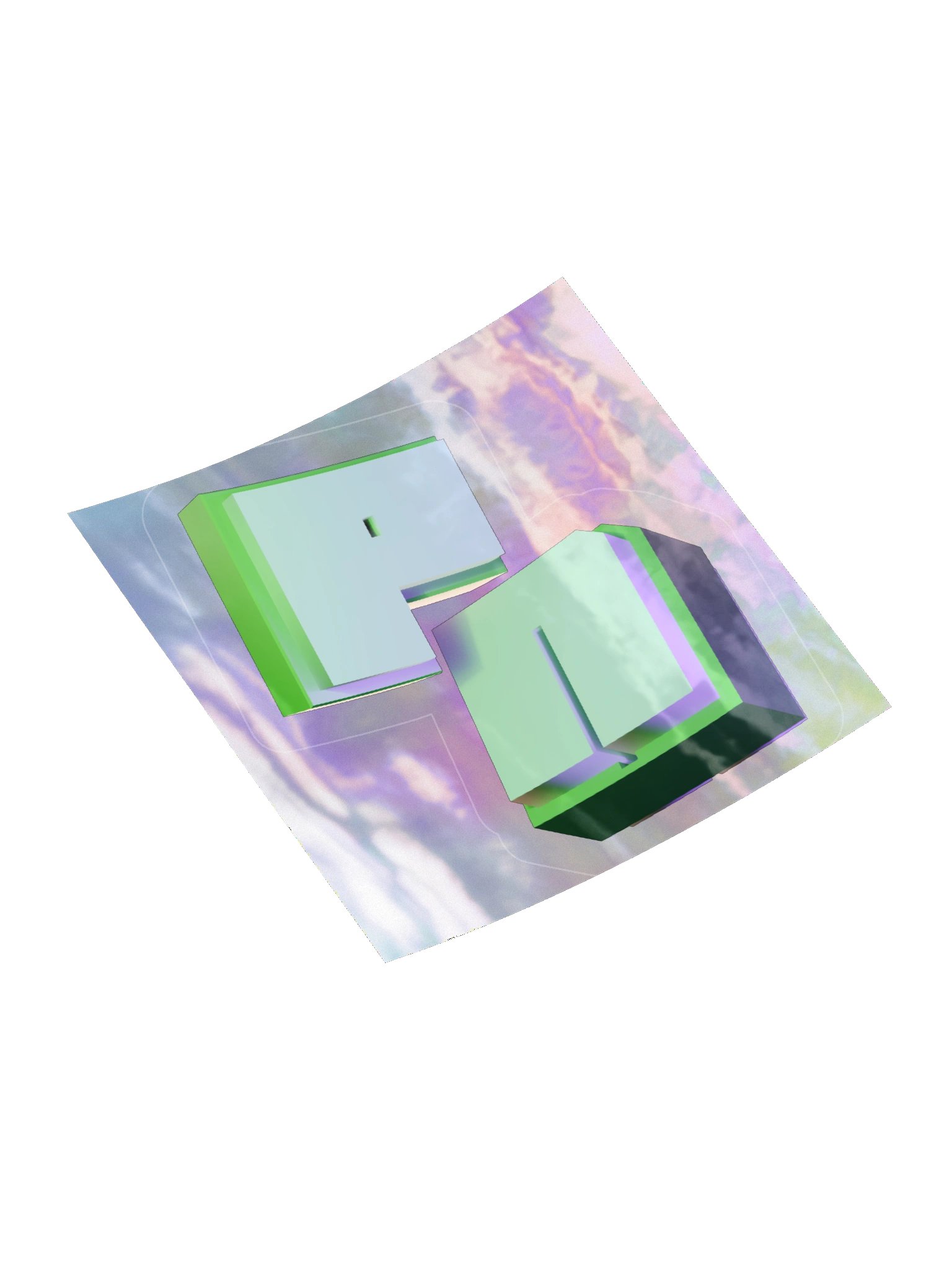 Play Nigth Initials Holo Sticker product image (12)