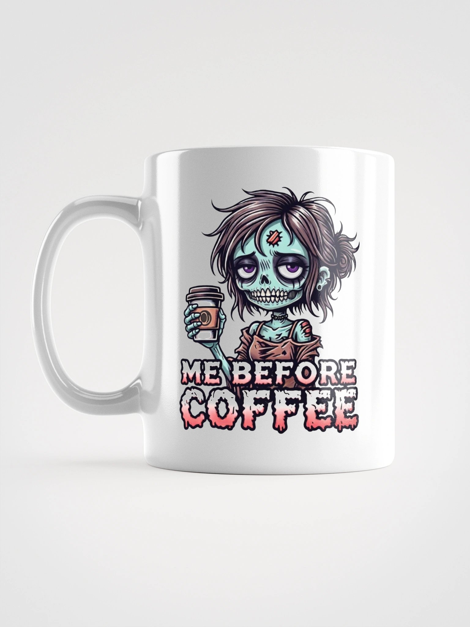 "Me Before Coffee" Zombie Chick Mug | Me Before Coffee Collection product image (2)