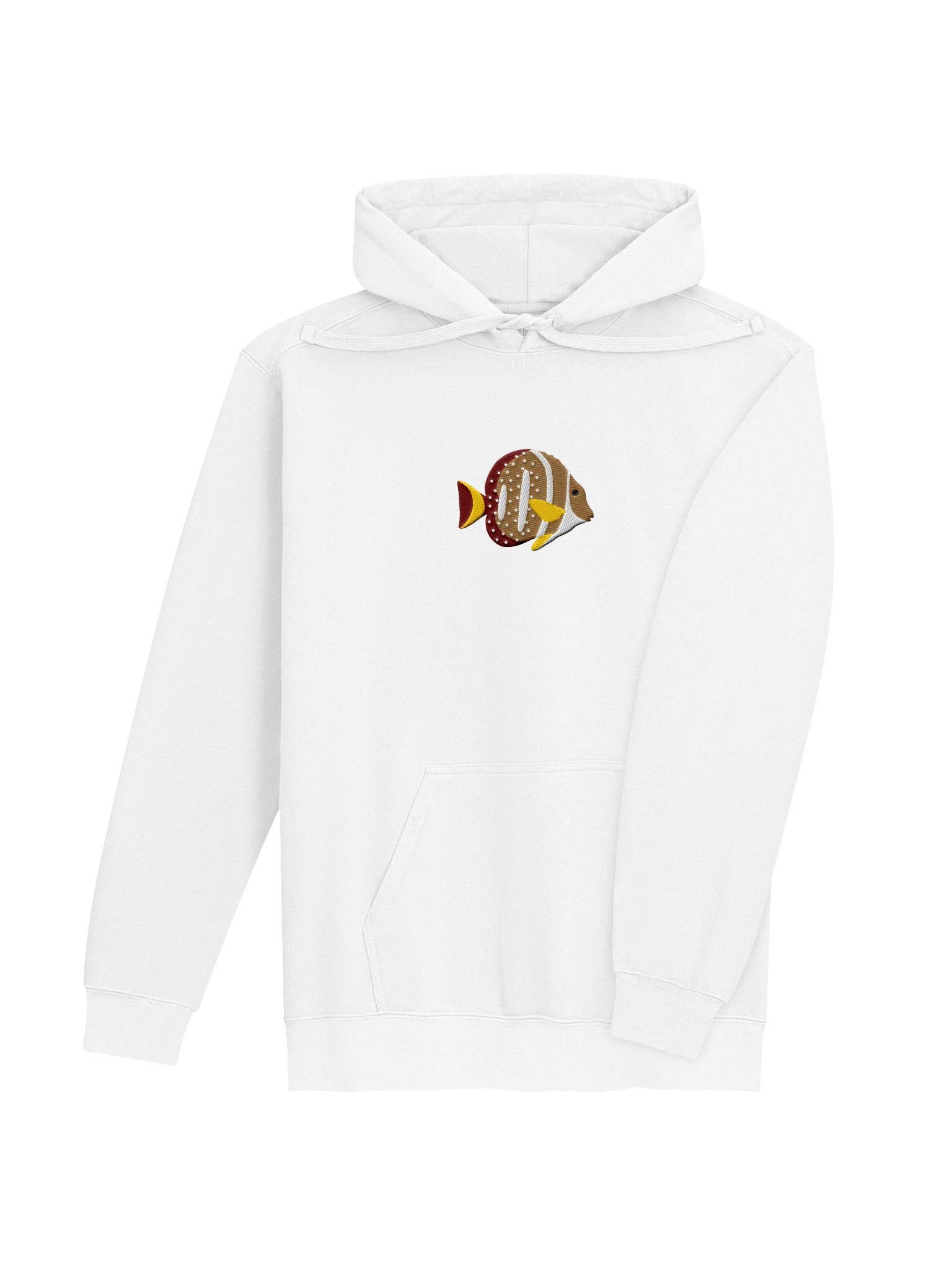 Mustard Tang Embroidered Hoodie | Saltwater Reef Aquarium Fish & Ocean Lover Apparel product image (20)