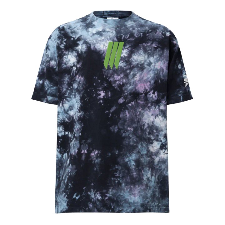Stripes and Badge Tie Dye Tshirt product image (1)