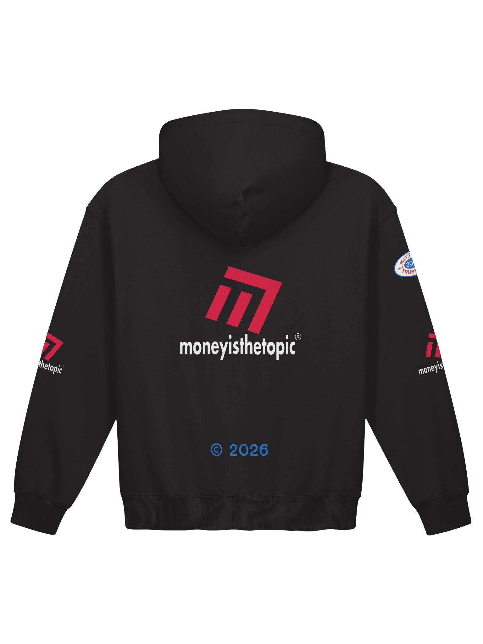 MONEY Club French-Terry Black Color Hoodie Unisex product image (2)