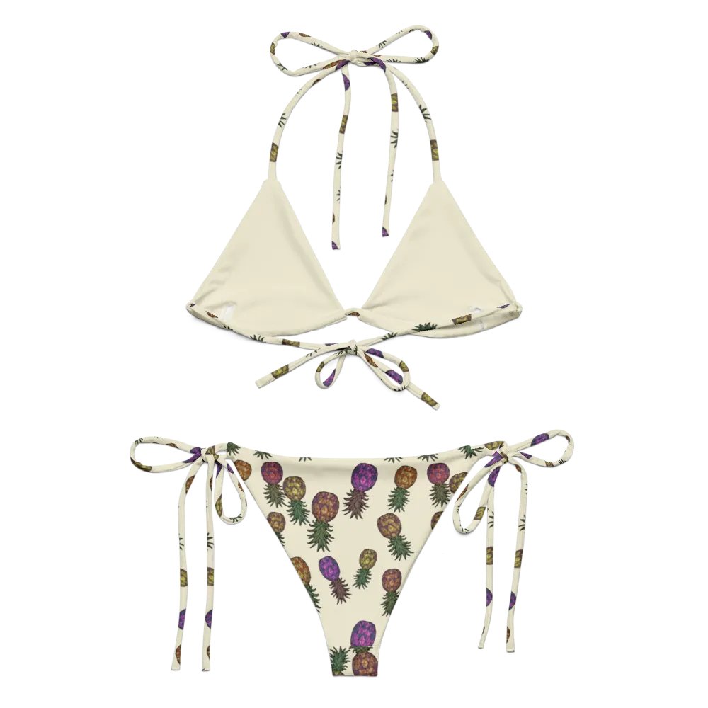 Upside-down Pineapple Swinger Pineapples Print Color Mix bikini product image (3)