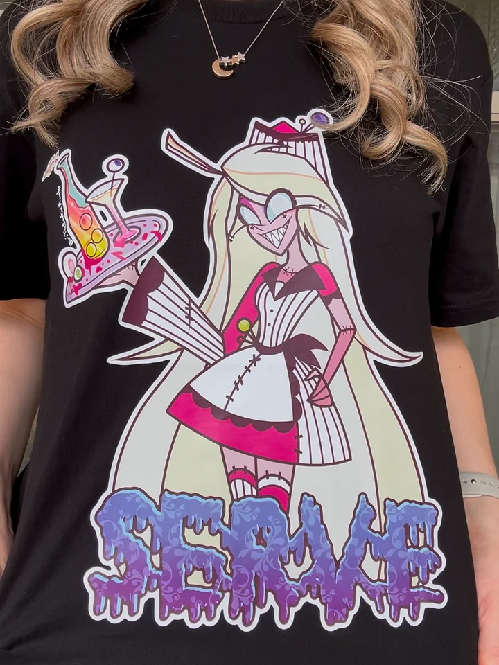 “Serve” Demon Weeby Cotton T-Shirt product image (2)