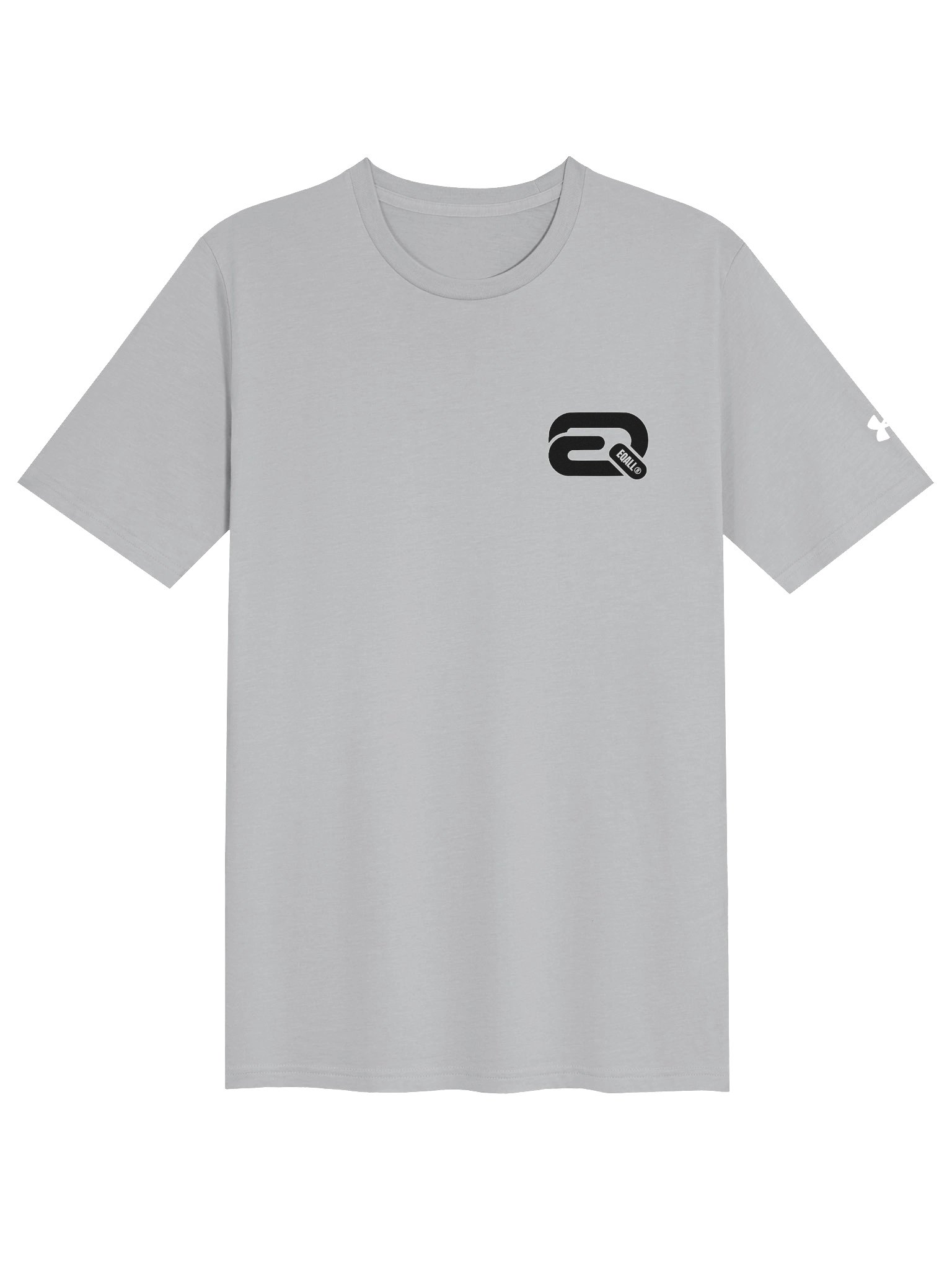 EQALL® ft. Under Armour® Unisex Athletic T-Shirt_R3CVR.i by EQALL® Essentials Pocket Black / White product image (3)