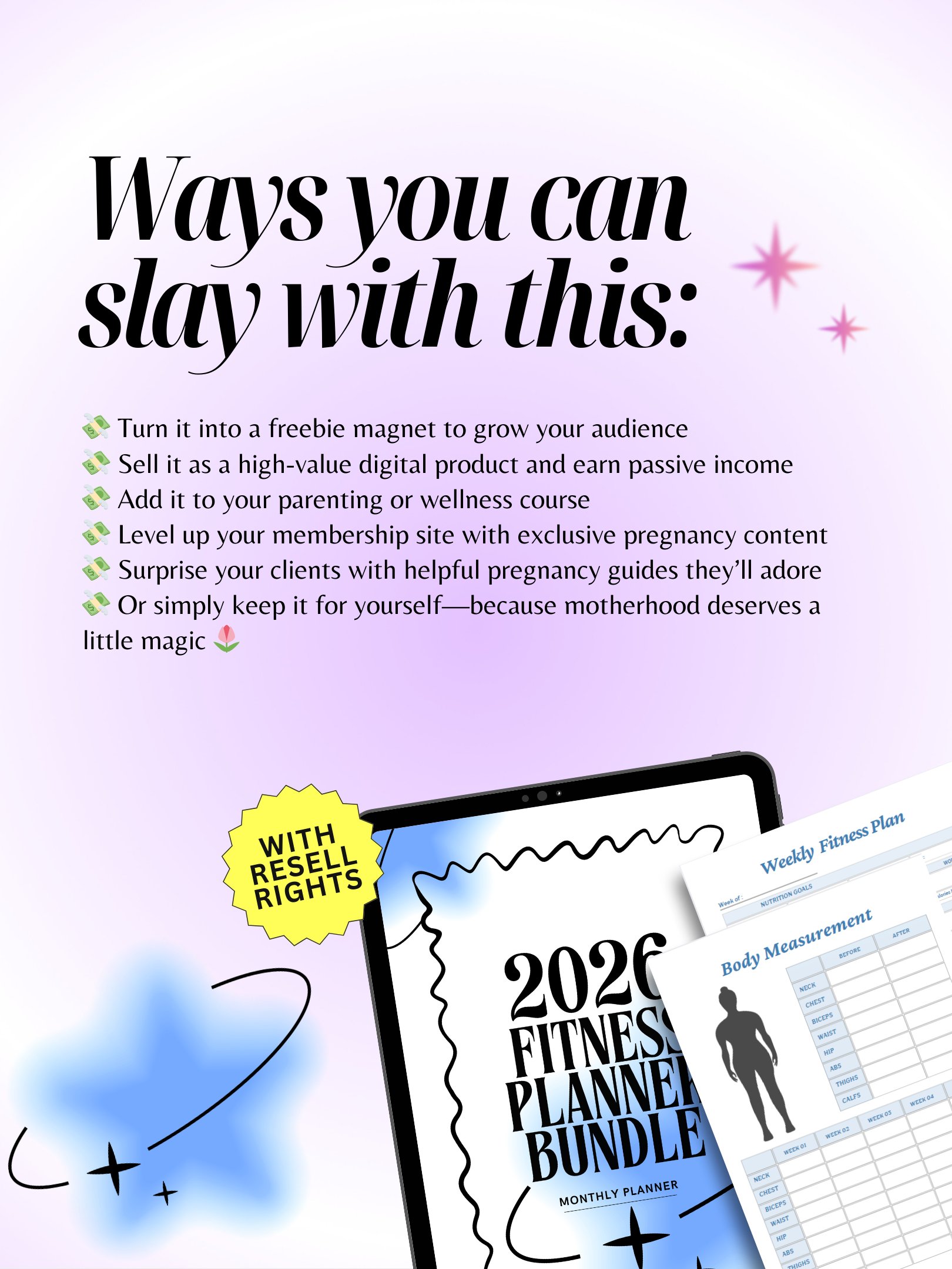 2026 Digital Planner Bundle | MRR PLR Bundle product image (5)
