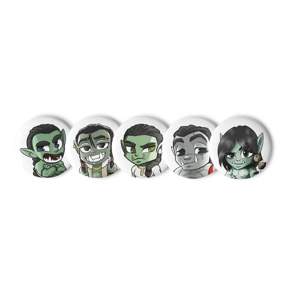 Chibi Orc Pin Collection product image (5)