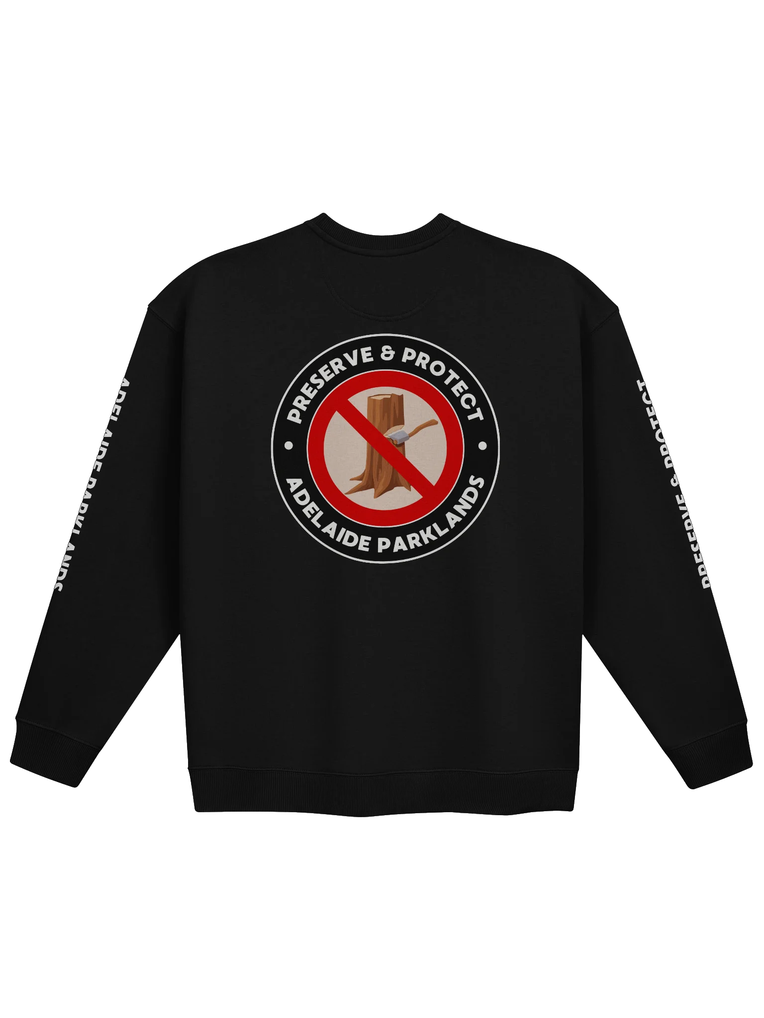 PRESERVE & PROTECT | White Print | Unisex | Premium Organic Oversized Sweatshirt product image (1)
