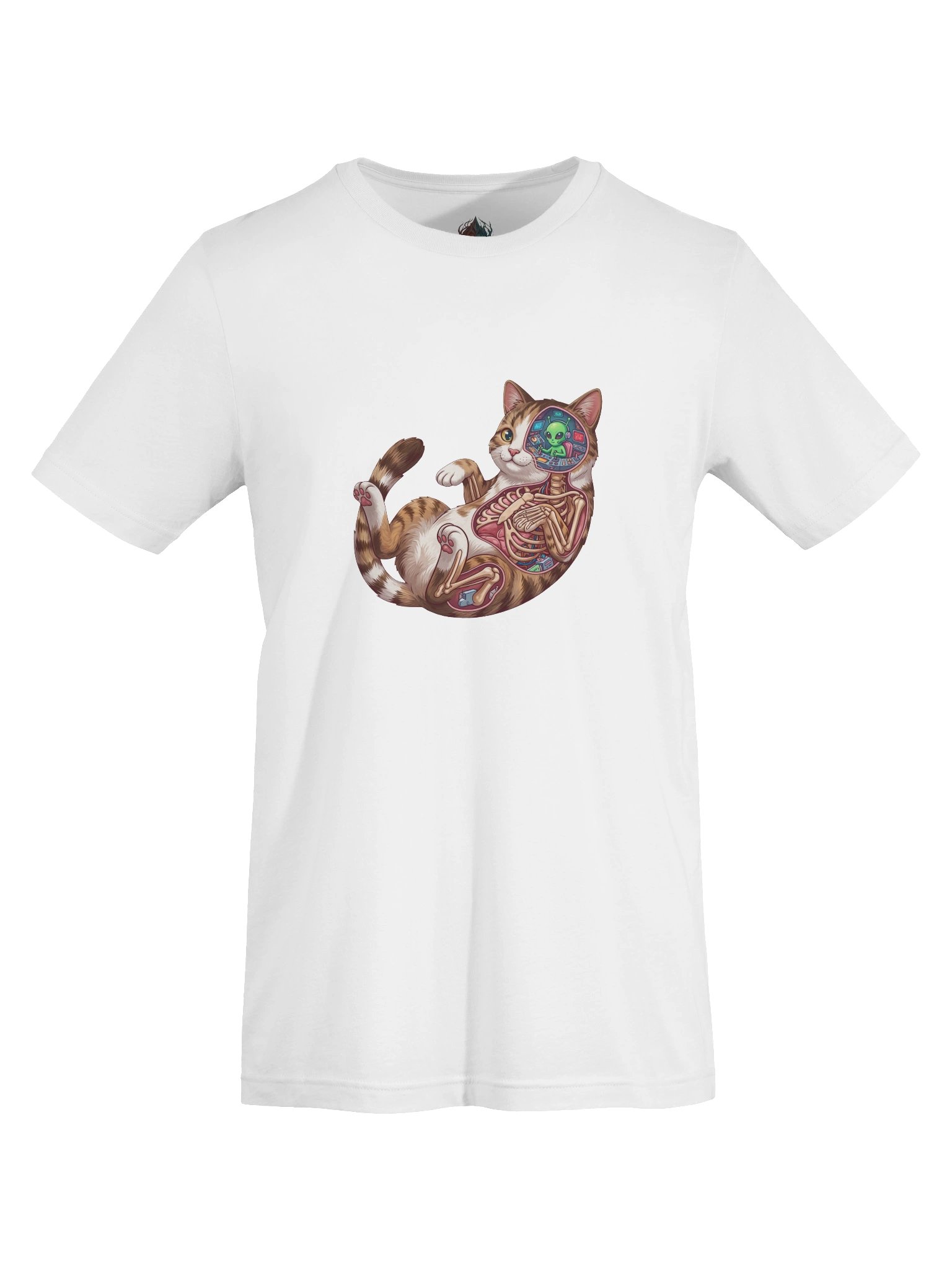 Alien Cat Graphic T-Shirt | Funny Sci-Fi Cat Shirt | Soft Nerdy Tee for Cat Lovers product image (35)