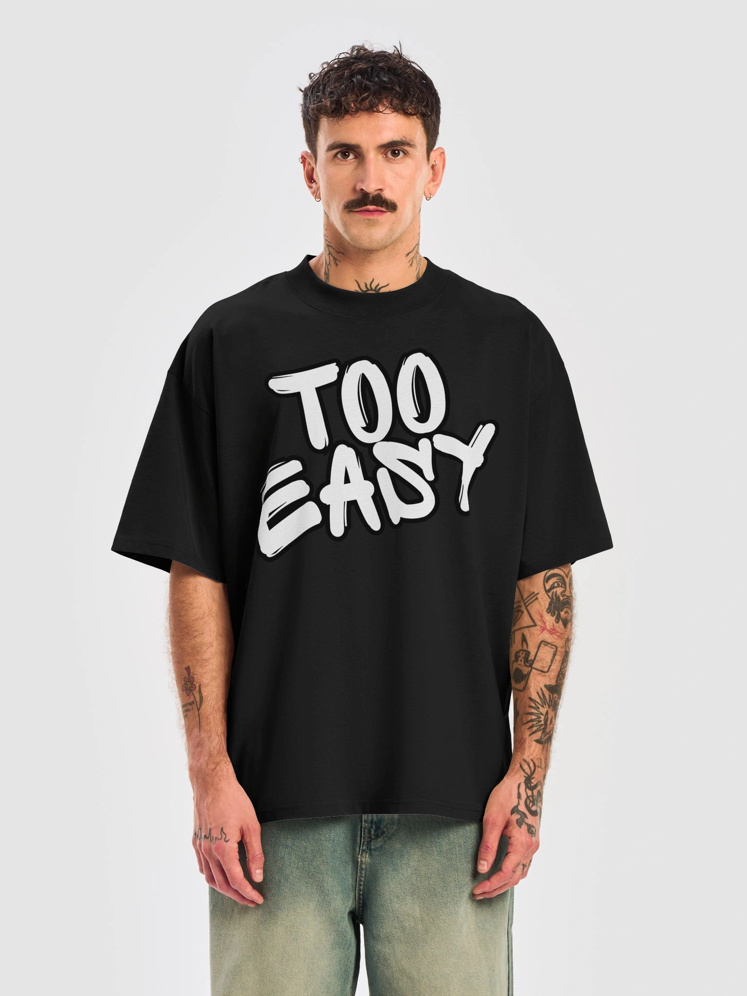 TOO EASY! Oversized Statement Tee product image (21)