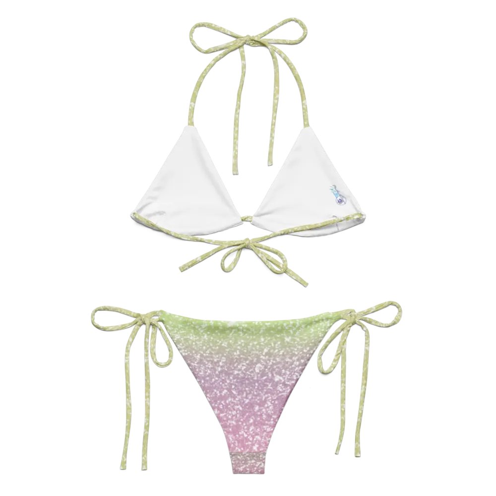 Glitter Unicorn Texture Design String Bikini (12) product image (2)