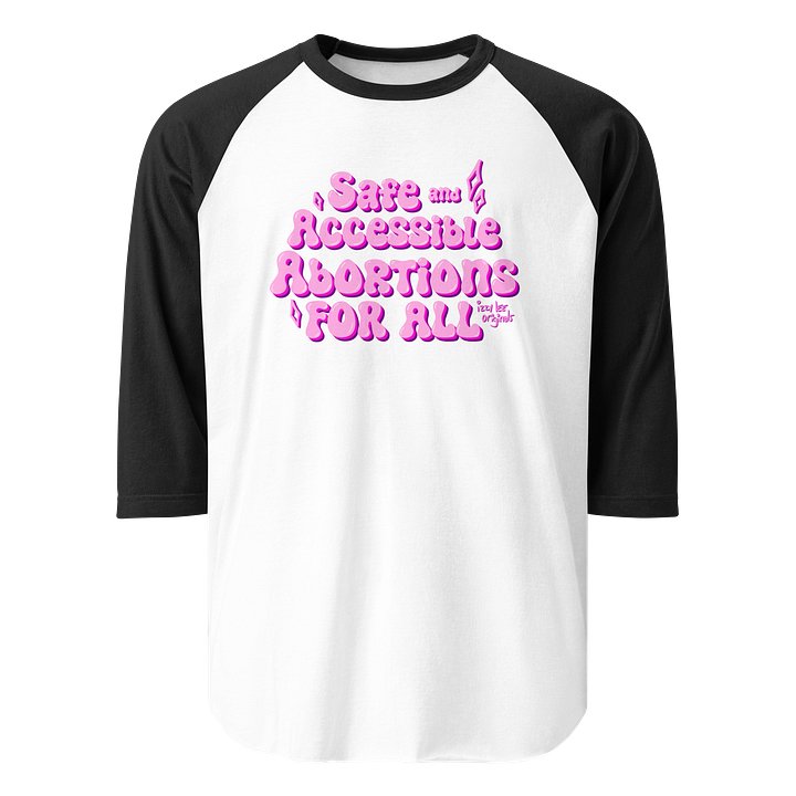 Safe and Accessible Pink 3/4 Tee product image (1)