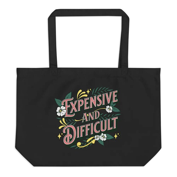 Expensive And Difficult Whimsical Eco-Friendly Tote Bag product image (1)