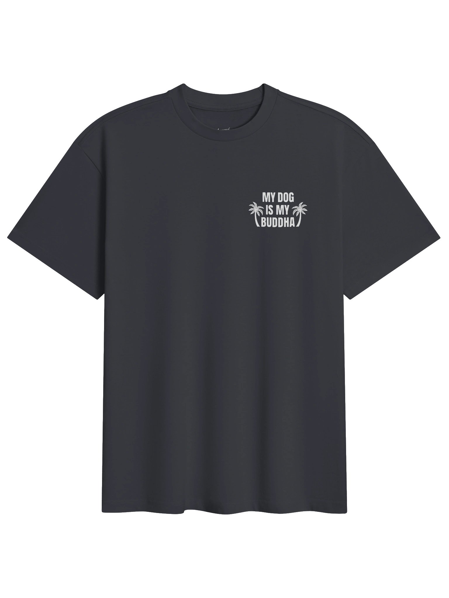 My Dog is My Buddha Box Tee Navy product image (2)