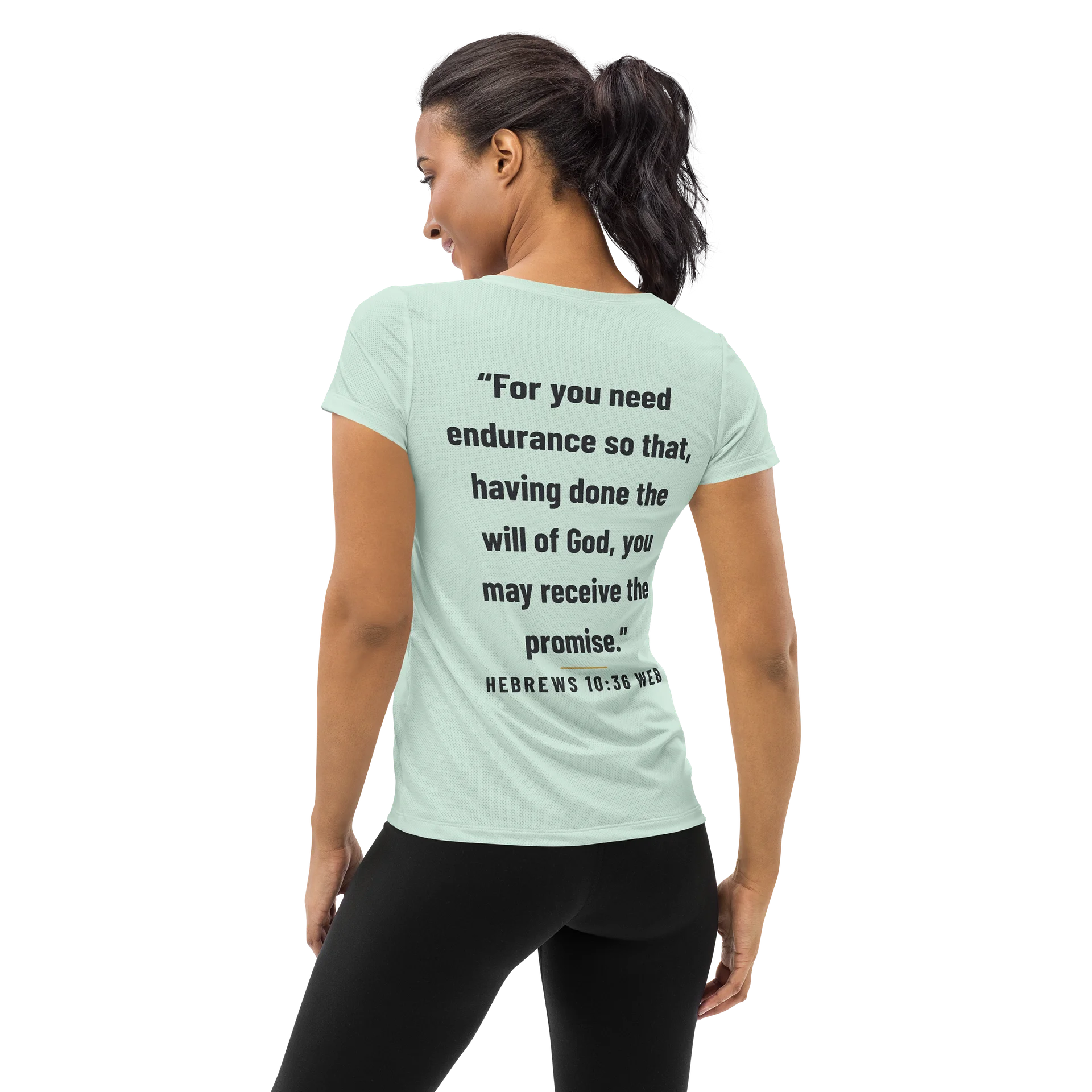 Endure in Faith Women's Athletic Tee product image (2)
