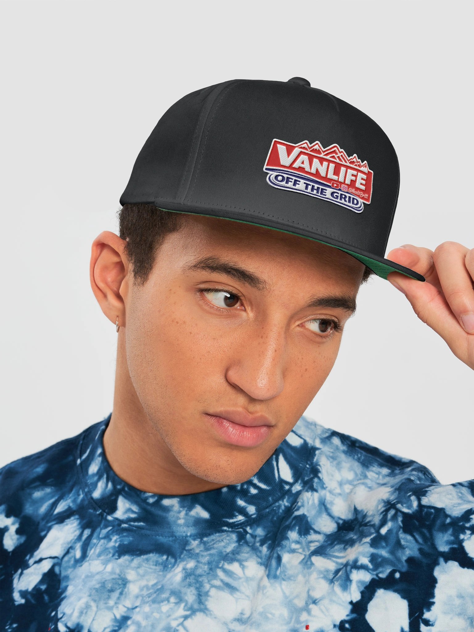 Vanlife - Off the Grid Black Snapback Hat product image (1)