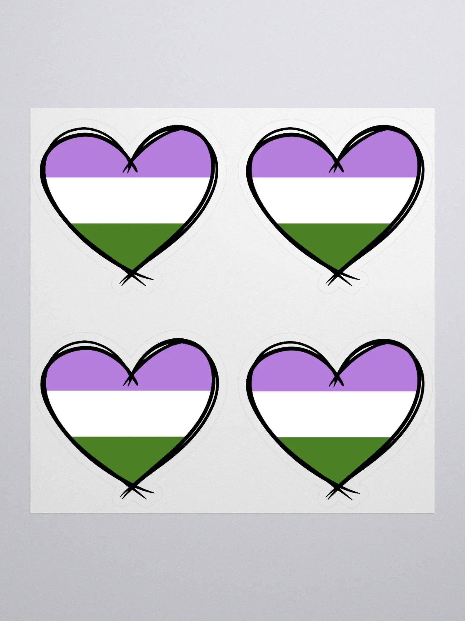 Gender Queer Pride Stickers product image (2)
