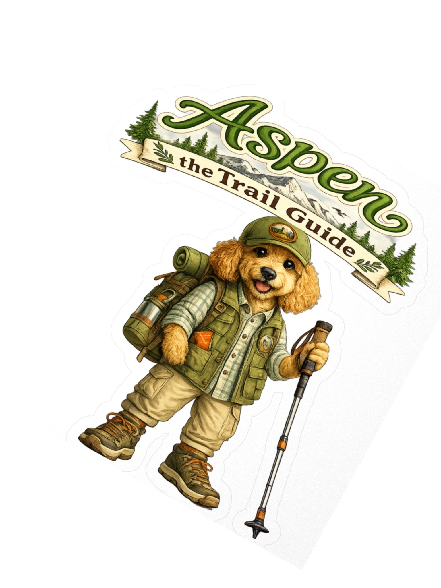 Aspen the Trail Guide Kiss Cut Sticker product image (2)