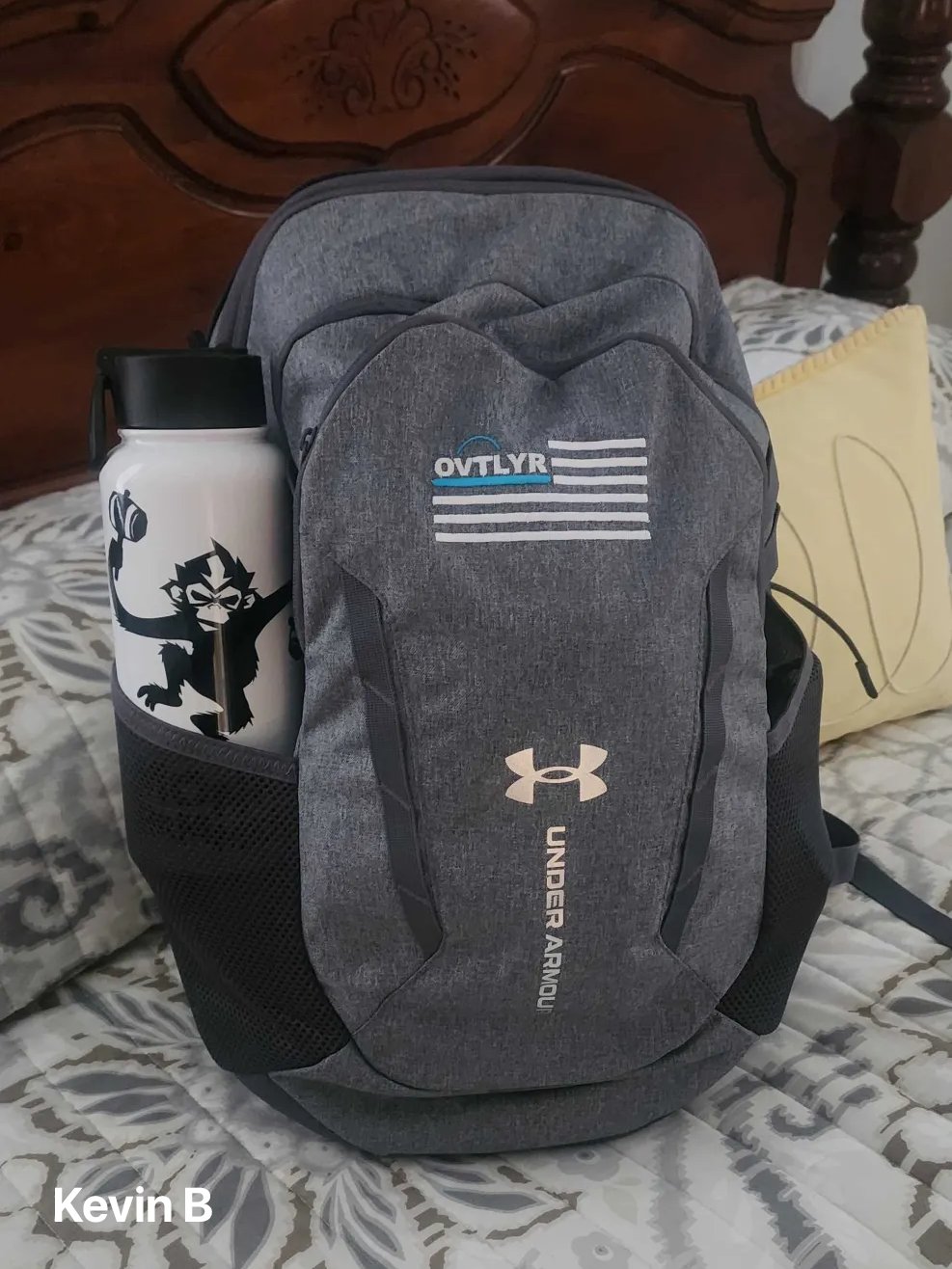 OVTLYR Flag Backpack - Gray product image (5)