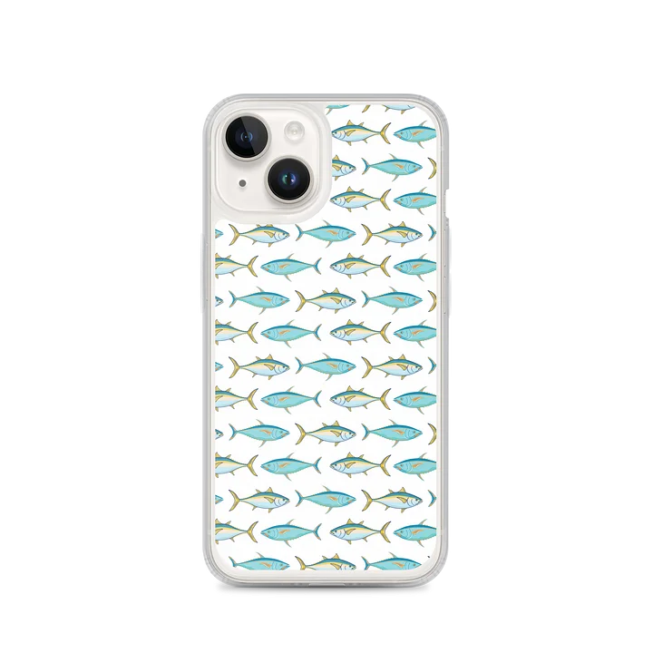 Teal Fish Pattern MagSafe iPhone Case product image (4)