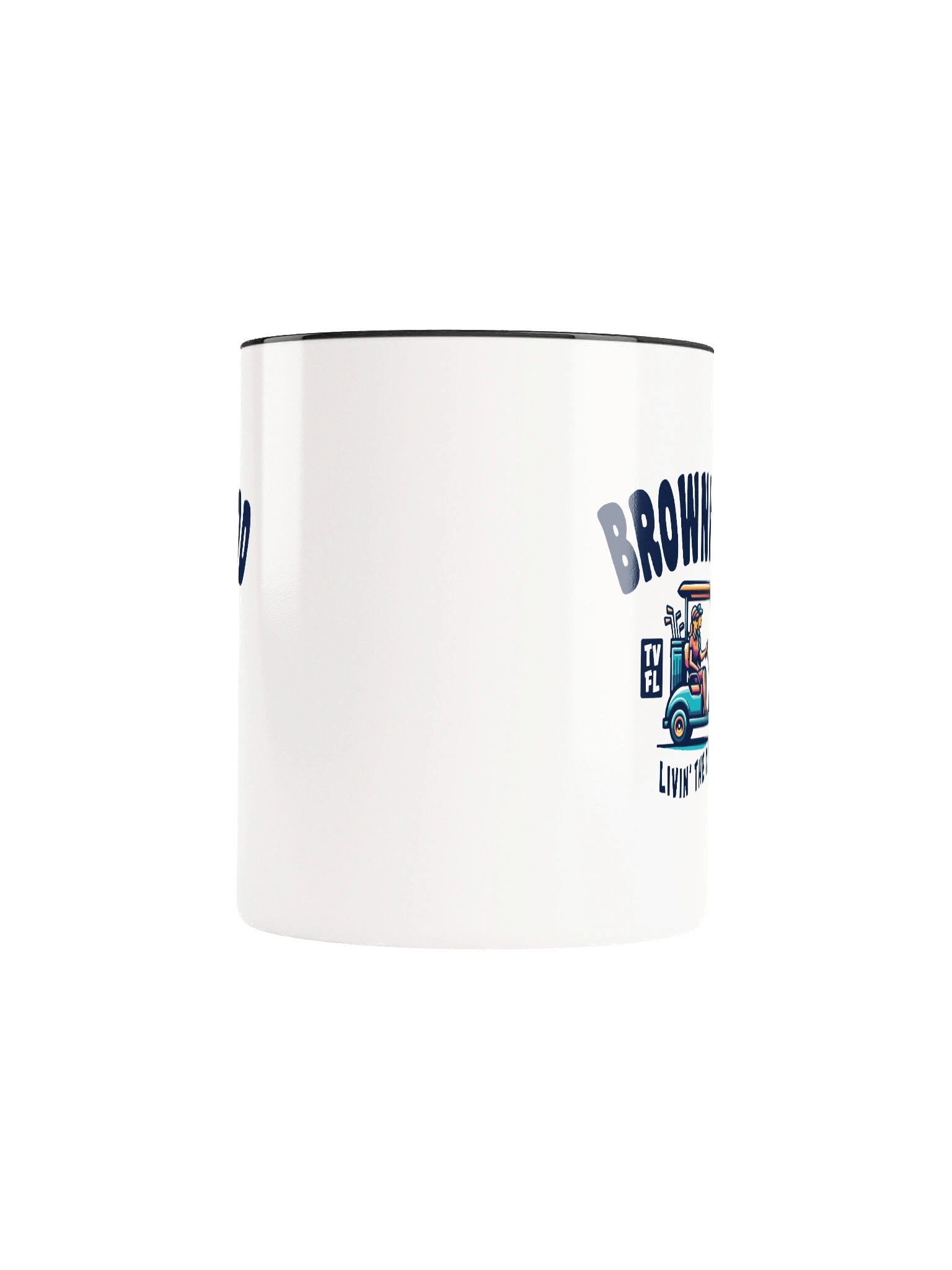 Brownwood TV Florida USA Fun Golf Cart Design Coffee Mug product image (5)
