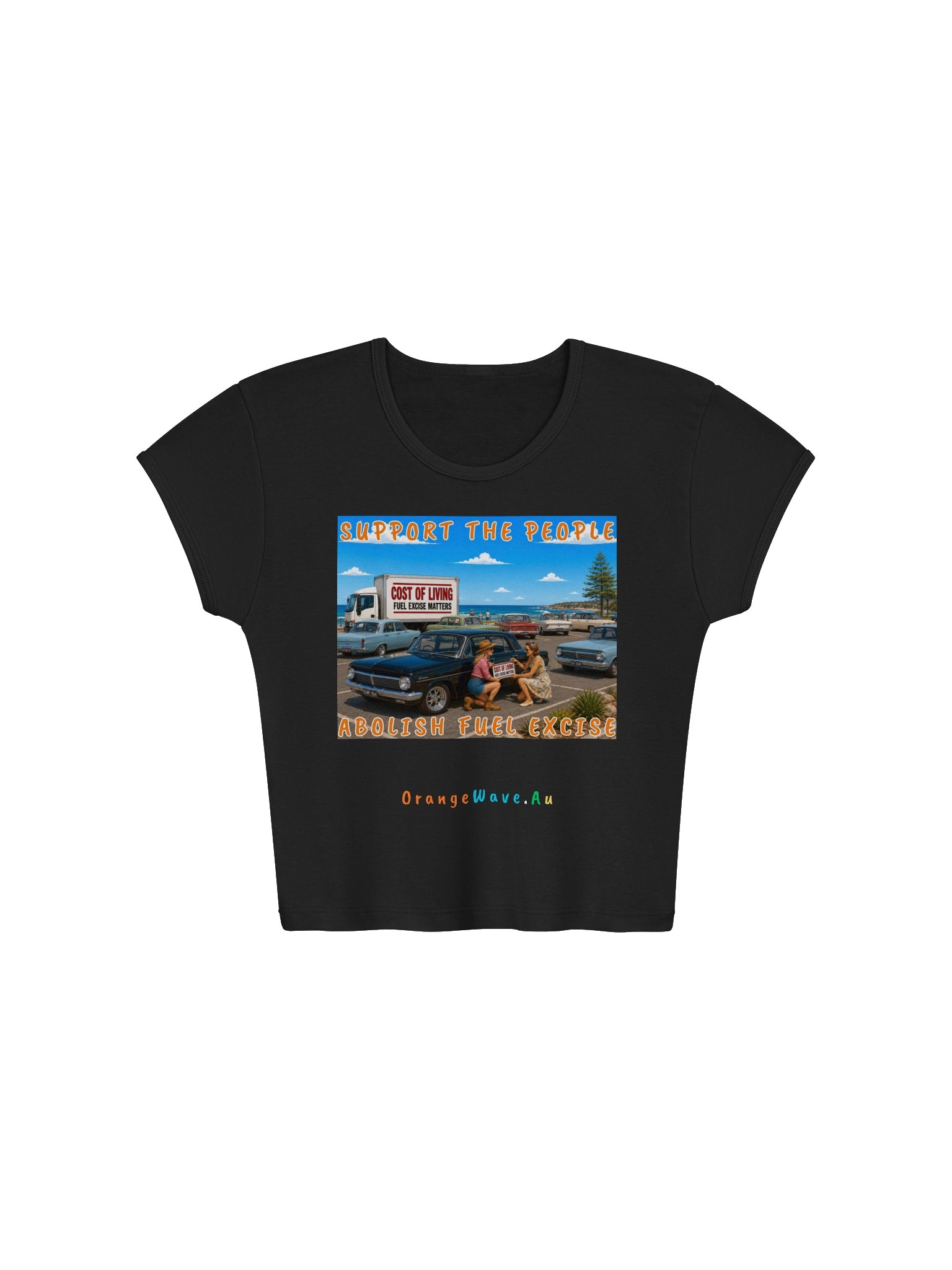 Support the People Baby Tee product image (4)