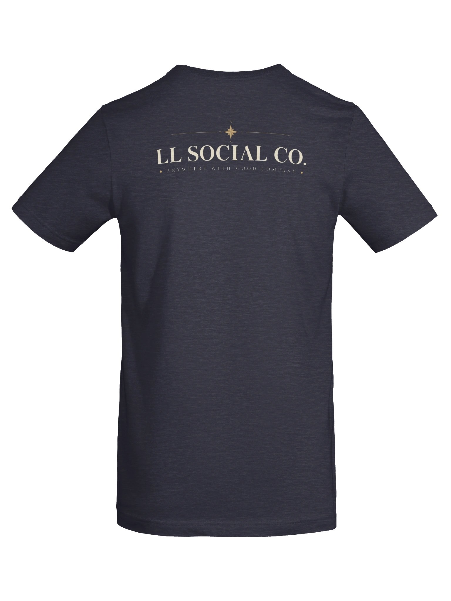 LL Social Co. Compass Essential Tee — Anywhere With Good Company | Ivory product image (62)