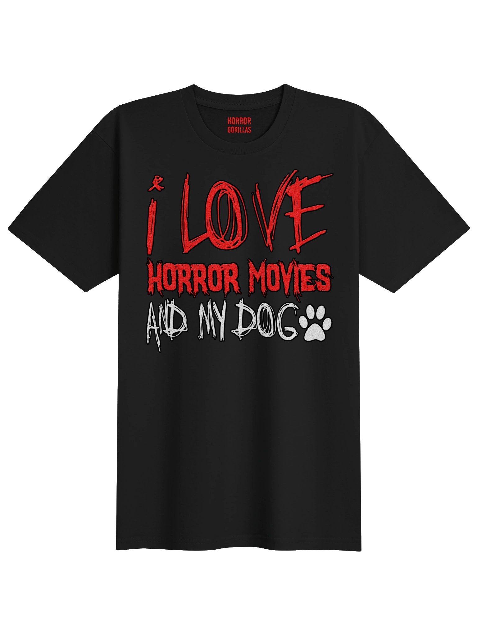 I Love Horror Movies And My Dog T-Shirt product image (1)