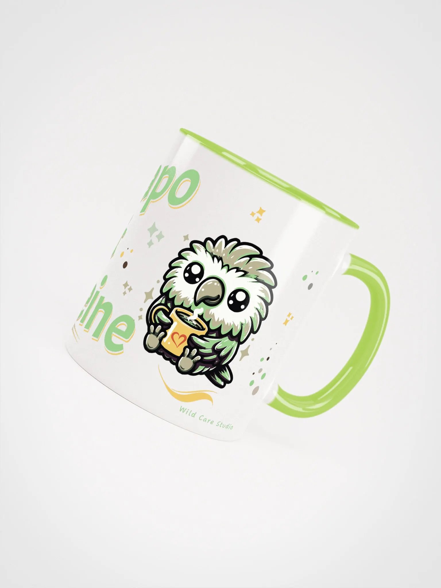Kawaii Kakapo & Caffeine Ceramic Mug product image (24)
