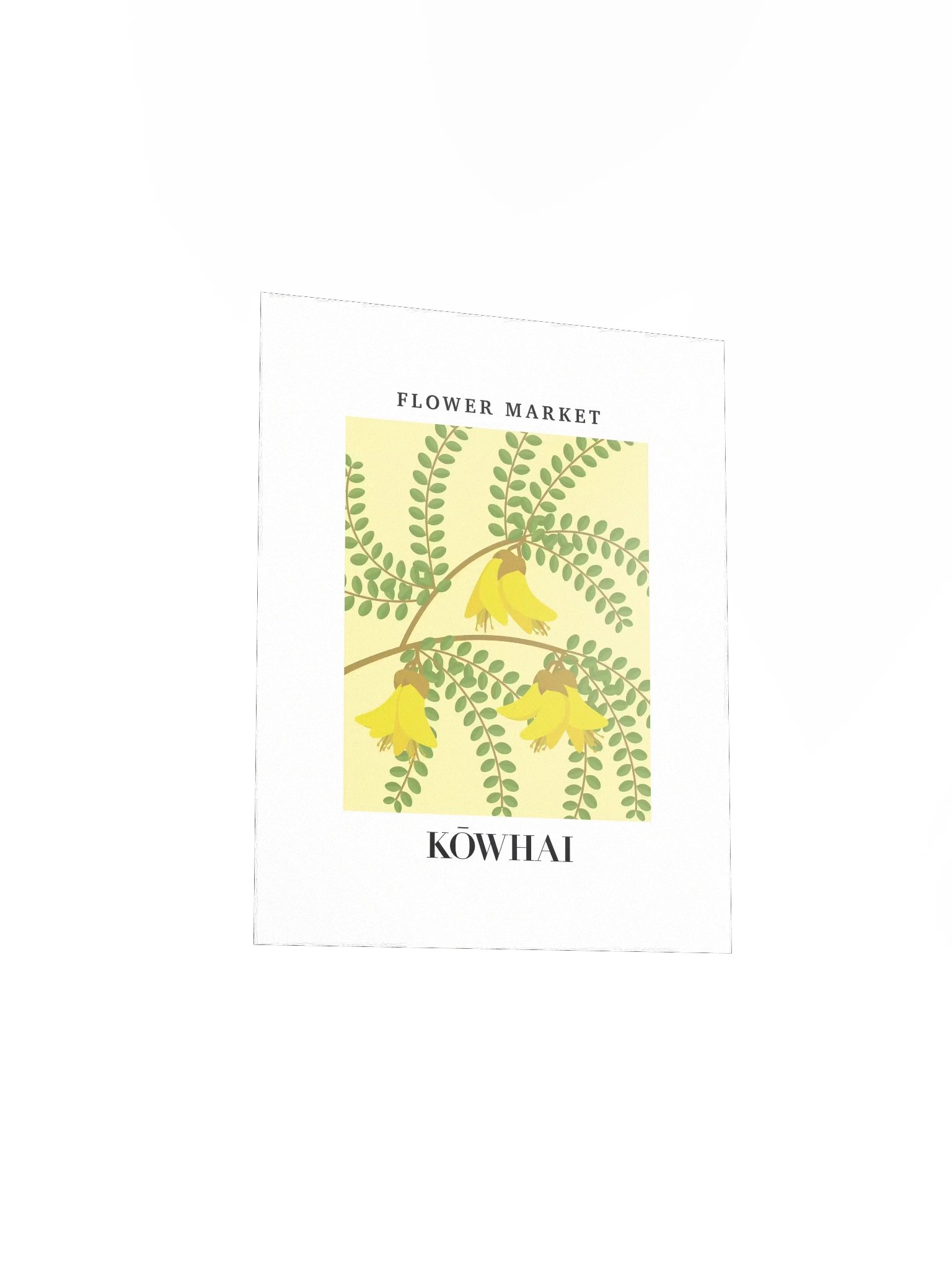New Zealand Flower Market - Kowhai Flower - Unframed Wall Art product image (11)