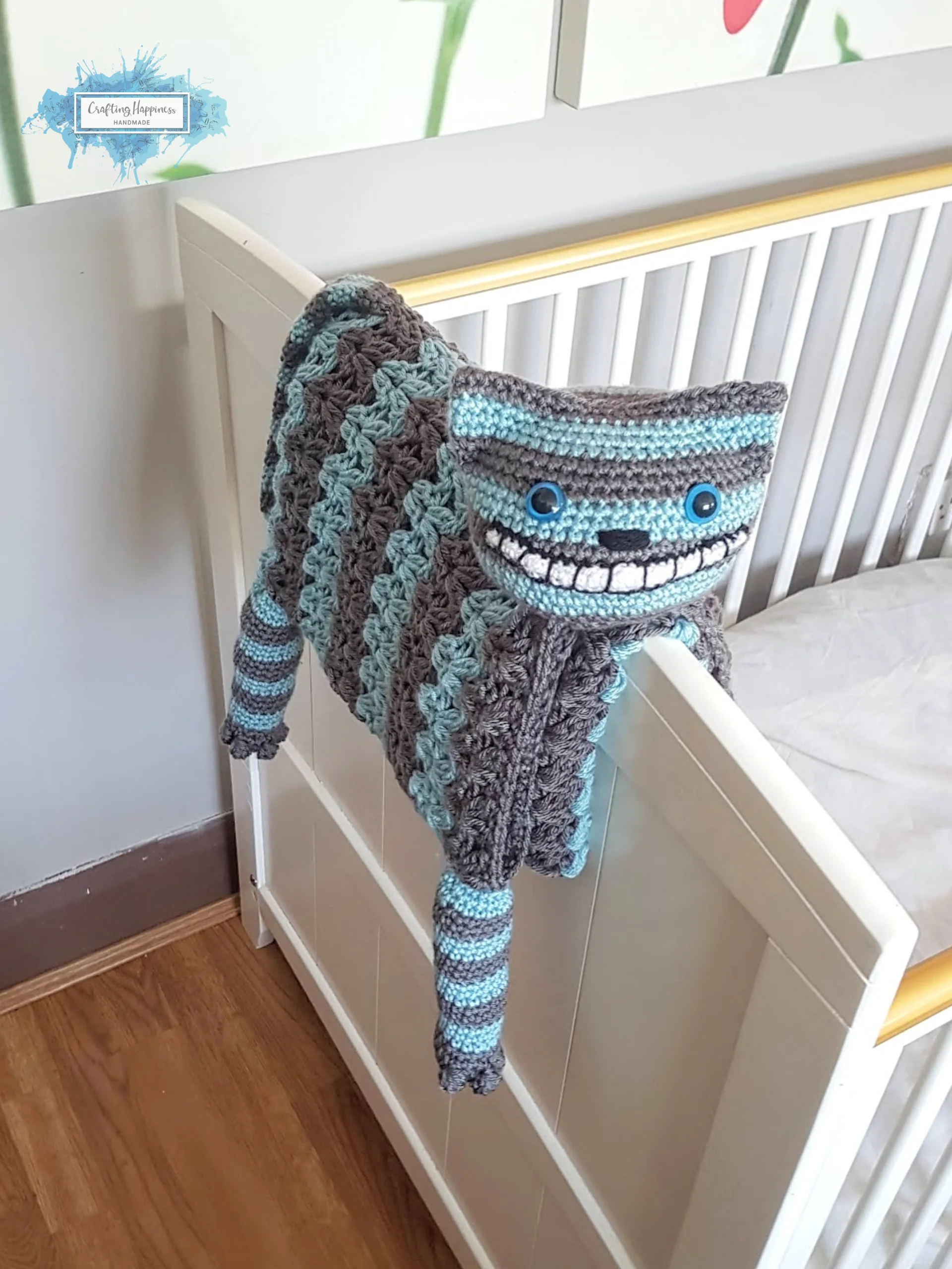 Cheshire Cat Crochet Baby Blanket Pattern, Alice in Wonderland (PDF Pattern) product image (4)