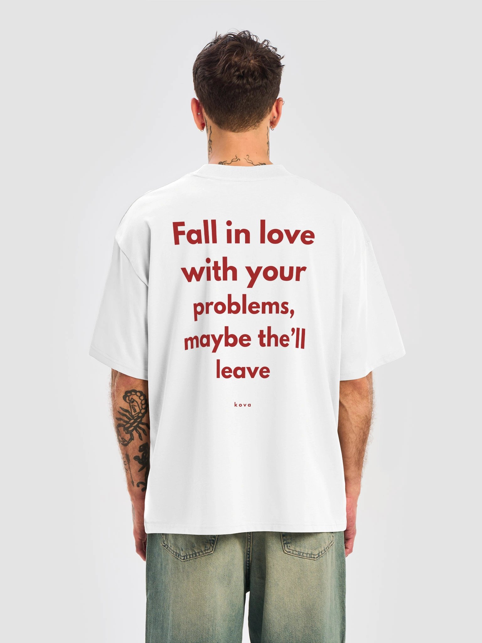 Fall in Love With Your Problems — Oversized Tee product image (2)