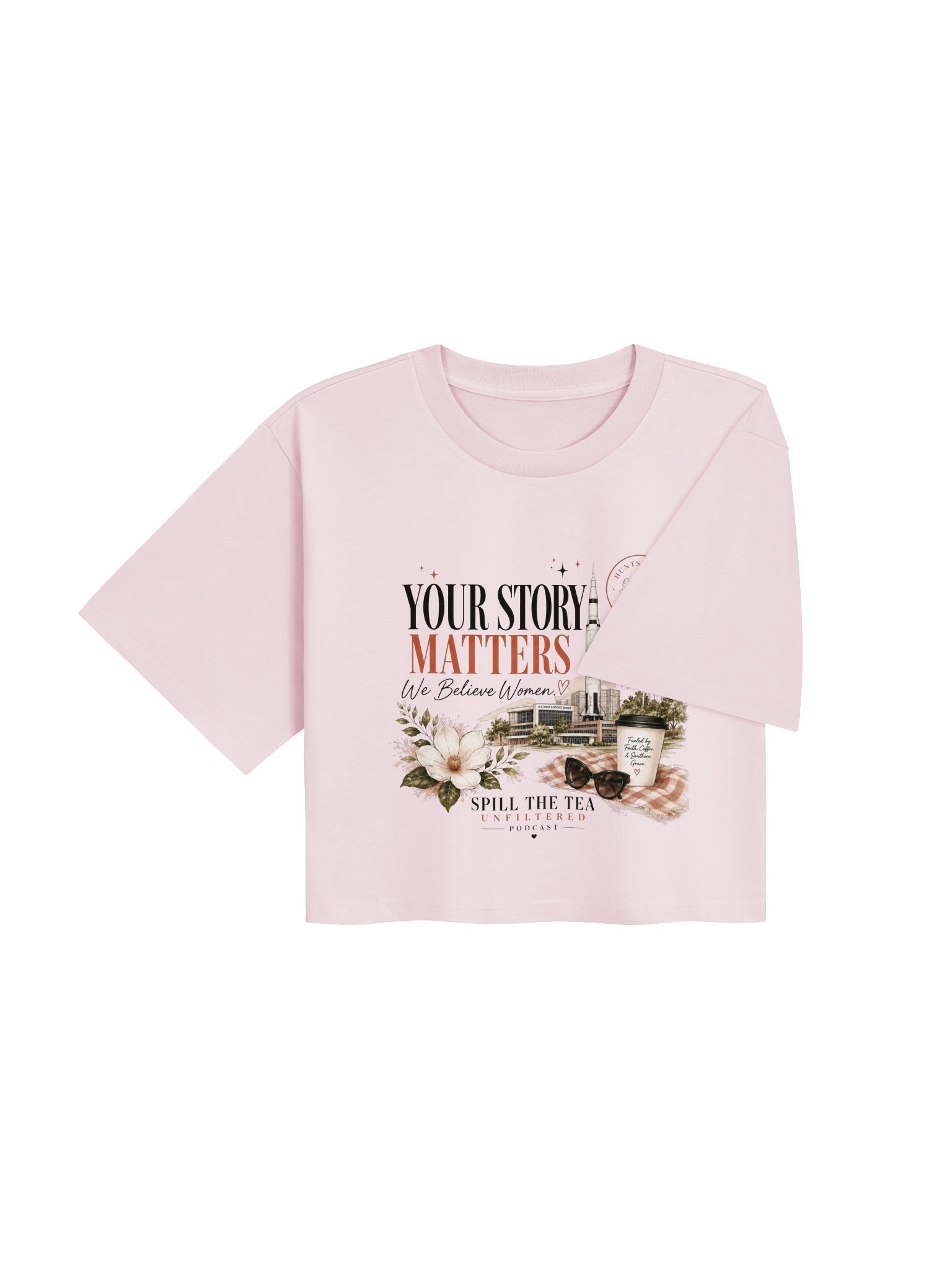 Spill the Tea Unfiltered Huntsville Crop Tee product image (4)